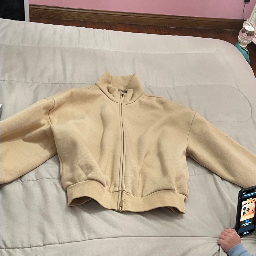 Fear of God Women's Tan Bomber Jacket
